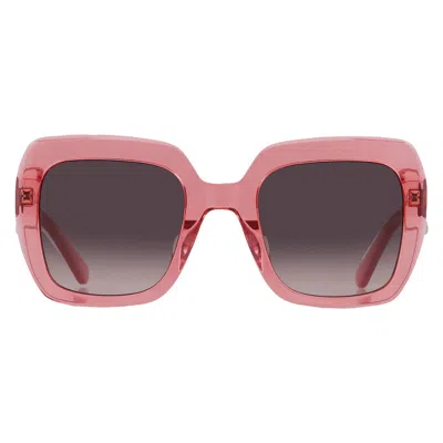 Kate Spade Brown Shaded Square Ladies Sunglasses Naomi/s 0733/ha 52 In Pink