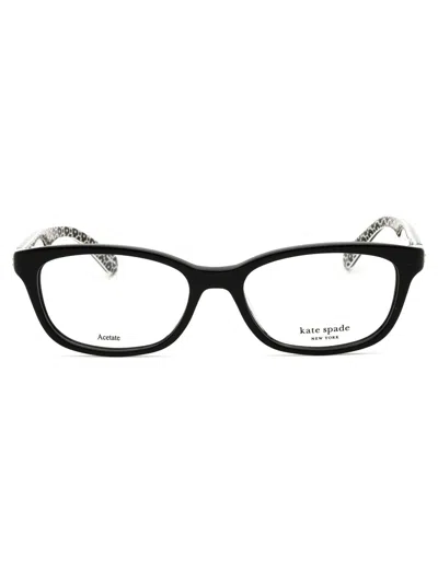 Kate Spade Brylie Rectangular Women's Eyeglasses In Black
