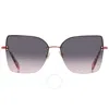 Kate Spade Burgundy Gradient Pink Cat Eye Sunglasses Ariella/g/s 0au2/uq