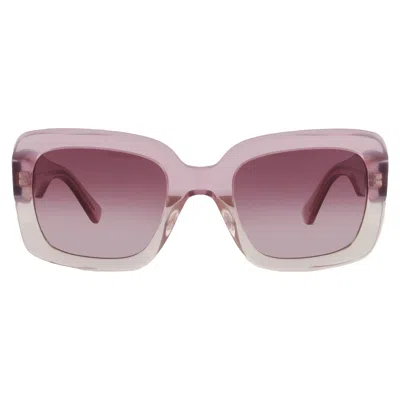 Kate Spade Burgundy Shaded Square Ladies Sunglasses Bellamy/s/us 035j/3x 52 In ["blue","pink","red"]