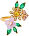 Kate Spade Bursting Blooms Wrap Ring In Multi