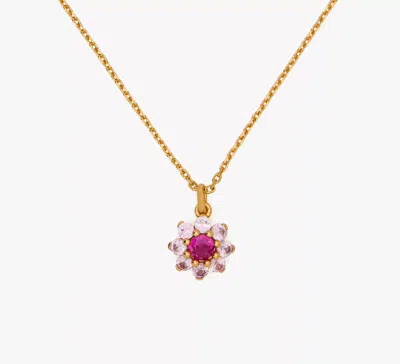 Kate Spade Bursting Blooms Pendant In Pink/gold