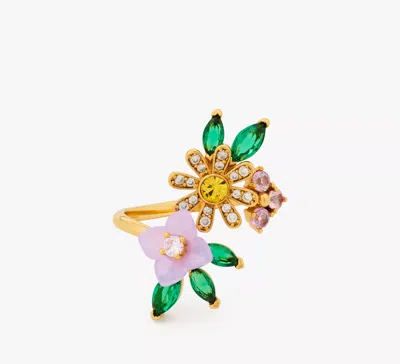 Kate Spade Bursting Blooms Wrap Ring In Multi