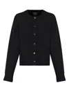 Kate Spade Button-embellished Cardigan In Black