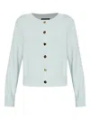 Kate Spade Buttoned Wool Cardigan In Blue