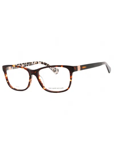 Kate Spade Calley Rectangular Eyeglasses For Women In Metallic