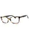 Kate Spade Ladies Black Rectangular Eyeglass Frames Camberly In Havana Black
