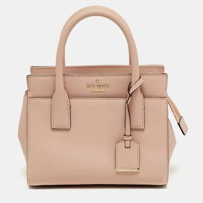 Pre-owned Kate Spade Cameron Street Candace Pink Leather Tote