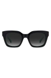 Kate Spade Camryns 50mm Gradient Polarized Square Sunglasses In Black