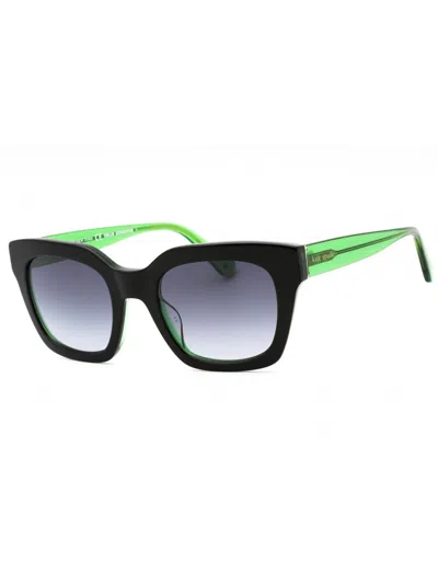 Kate Spade Camryn/s Rectangular Acetate Sunglasses For Women In Blue
