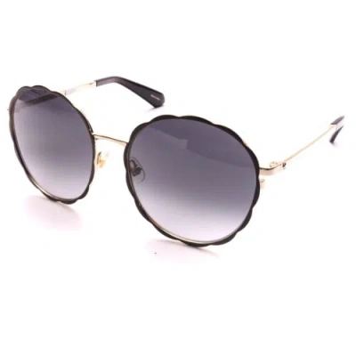 Pre-owned Kate Spade Cannes Women's Sunglasses Round Black Brand