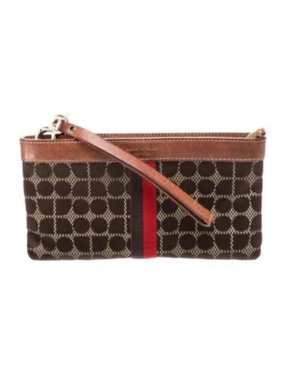 Pre-owned Kate Spade Canvas Crossbody Bag In Brown