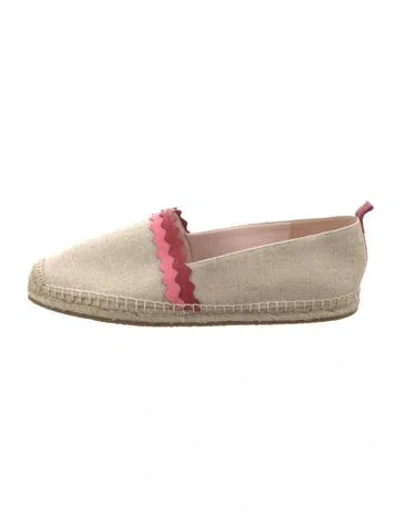 Pre-owned Kate Spade Canvas Espadrilles In Neutrals