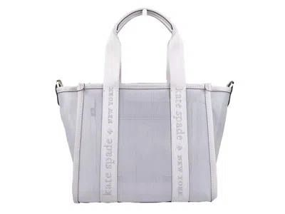 Kate Spade Canvas Kip Small Tote Crossbody Bag In Gray