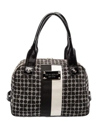 Pre-owned Kate Spade Canvas Shoulder Bag In Black