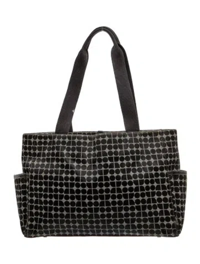Pre-owned Kate Spade Canvas Shoulder Bag In Black
