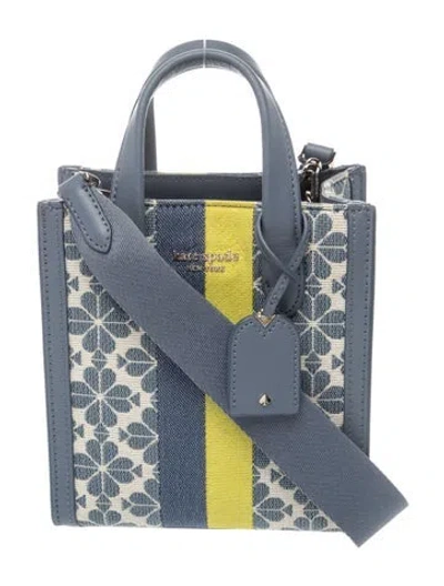 Pre-owned Kate Spade Canvas Shoulder Bag In Blue