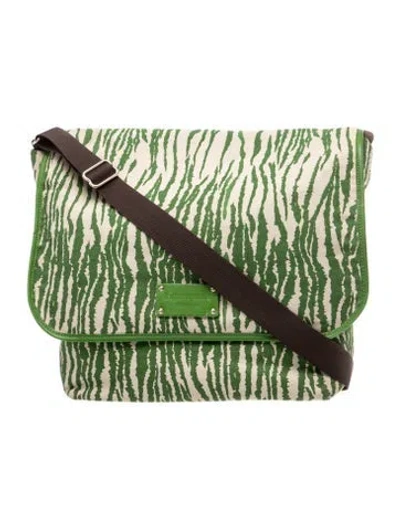 Pre-owned Kate Spade Canvas Shoulder Bag In Green