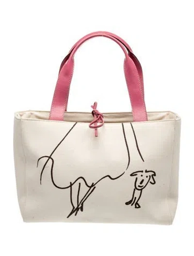 Pre-owned Kate Spade Canvas Shoulder Bag In Neutral