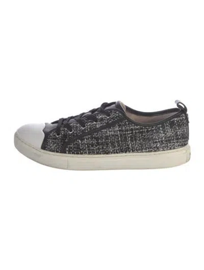 Pre-owned Kate Spade Canvas Sneakers In Black