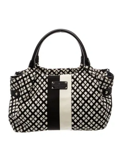 Pre-owned Kate Spade Canvas Top Handle Bag In Multi