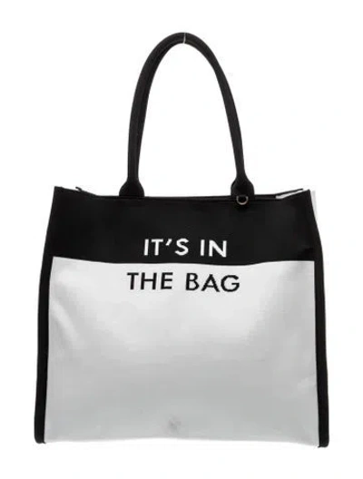 Pre-owned Kate Spade Canvas Tote In Black
