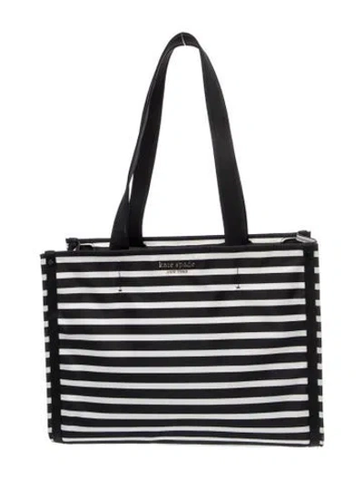 Pre-owned Kate Spade Canvas Tote In Black