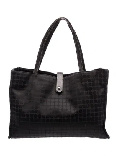 Pre-owned Kate Spade Canvas Tote In Black