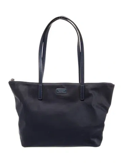Pre-owned Kate Spade Canvas Tote In Blue