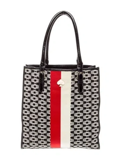 Pre-owned Kate Spade Canvas Tote In Neutral