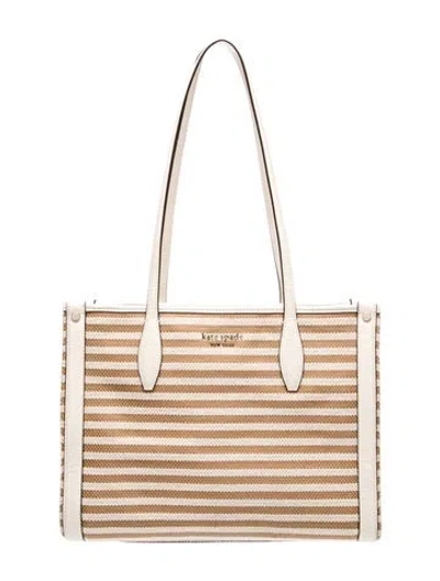 Pre-owned Kate Spade Canvas Tote In Neutral