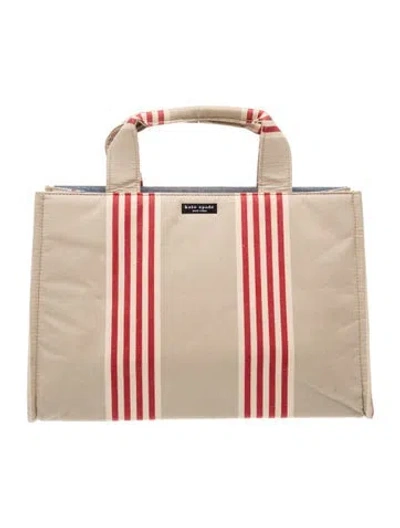 Pre-owned Kate Spade Canvas Tote In Neutrals