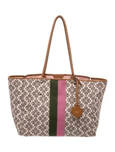 Pre-owned Kate Spade Canvas Tote In Pink