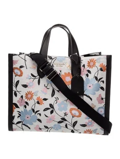Pre-owned Kate Spade Canvas Tote W/ Tags In Multi