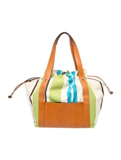 Pre-owned Kate Spade Canvas Weekender Bag In Multi