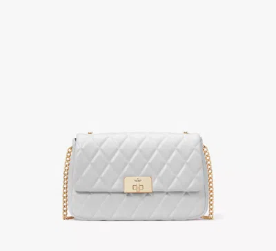 Kate Spade Carey Medium Flap Shoulder Bag In Gray