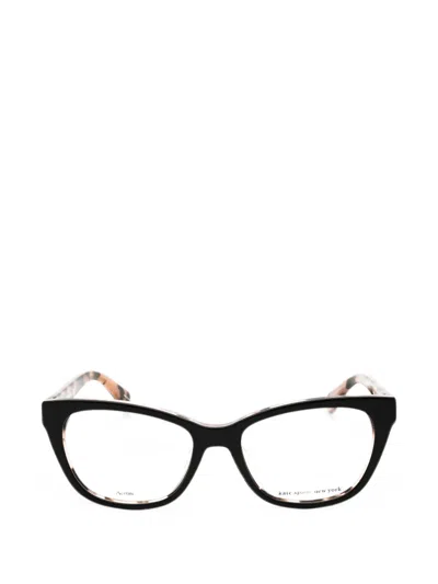 Kate Spade Carolan Cat-eye Glasses In Black