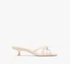 Kate Spade Carolina Kitten Heel Sandals In White