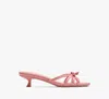 Kate Spade Carolina Kitten Heel Sandals In Orange