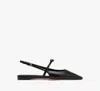 Kate Spade Carolina Slingback Flats In Black