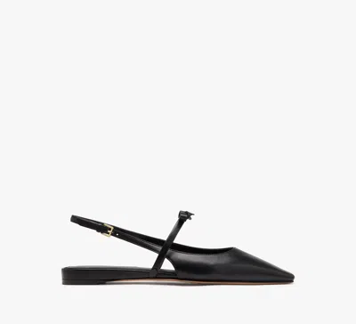 Kate Spade Carolina Slingback Flats In Black