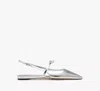 Kate Spade New York Carolina Slingback Pointed Toe Mary Jane Flat In Silver