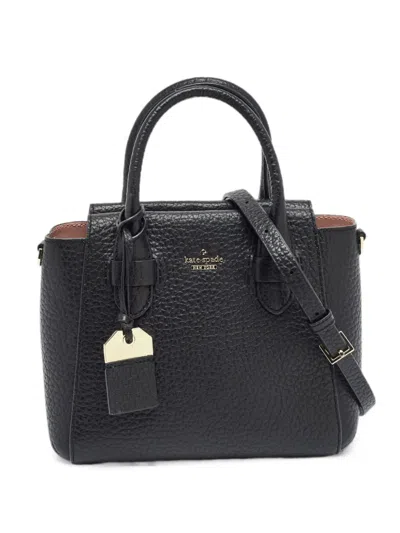 Pre-owned Kate Spade Carter Street Kylie Leather Tote Bag In Black