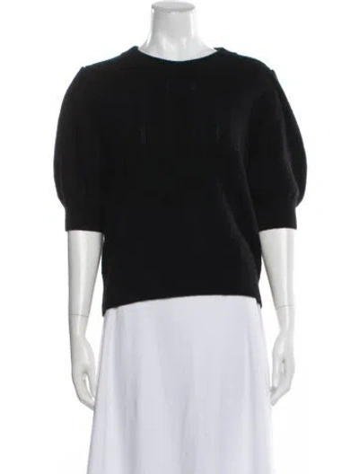 Pre-owned Kate Spade Cashmere Crew Neck Sweater In Blue