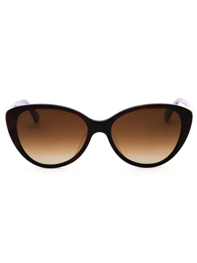 Kate Spade Cat Eye Women's Sunglasses - Visalia/g/s Style In Brown