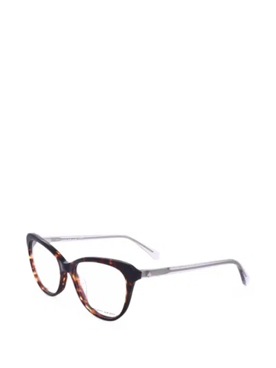 Kate Spade 캣아이 안경 In Brown