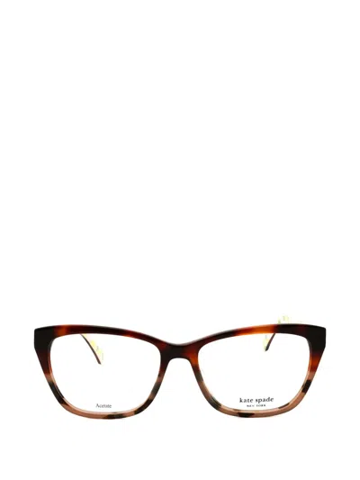 Kate Spade Celestine Cat-eye Glasses In Brown