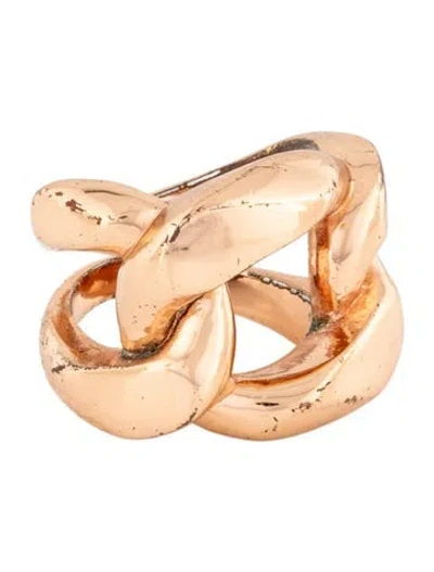 Pre-owned Kate Spade Chain Link Cocktail Ring In Multicolor