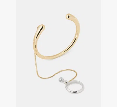 Kate Spade Chain Reaction Cuff Chain And Ring In Gold
