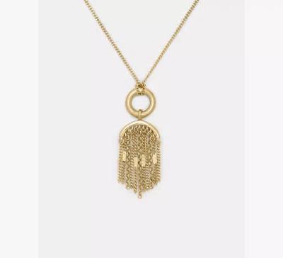 Kate Spade Chain Reaction Tassel Pendant In Gold